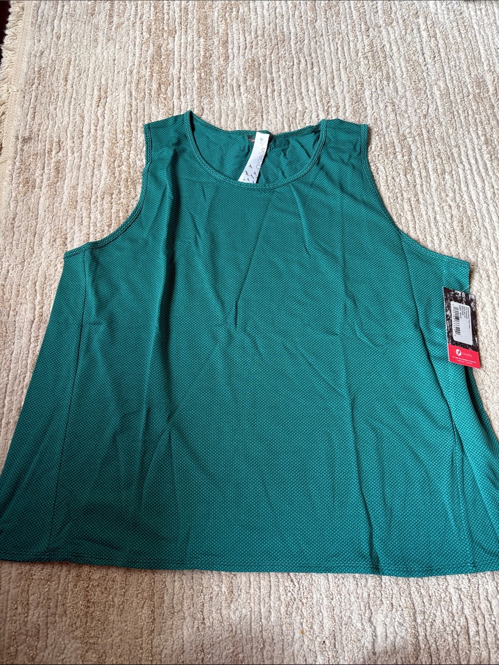 Oiselle Sleeveless Teal running Tank size XL